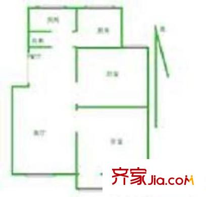 大運小區(qū) 2室 戶型圖