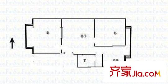 悅心苑高層綜合樓（寶成公寓） 2室 戶型圖