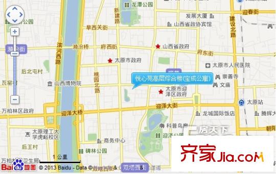 寶成公寓交通圖太原 悅心苑高層綜合樓（） 