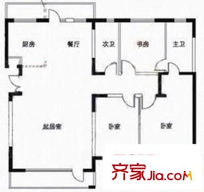 金屬小區(qū) 3室 戶(hù)型圖