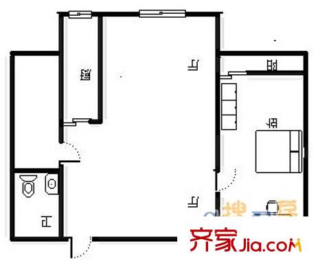 金屬小區(qū) 2室 戶(hù)型圖