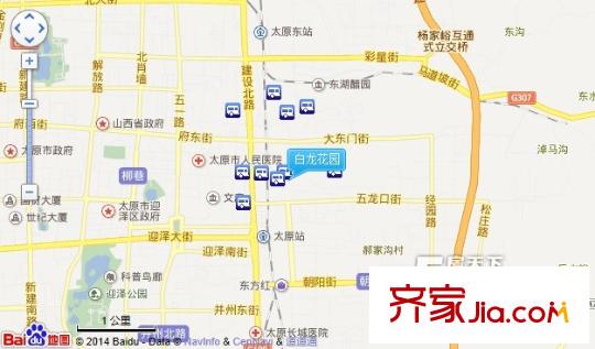白龍花園交通圖太原  