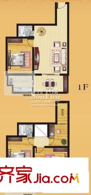 君領(lǐng)戶型圖4-2-1 4室2廳1衛(wèi)1廚