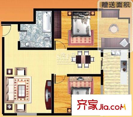 君領(lǐng)戶型圖戶型圖1 2室