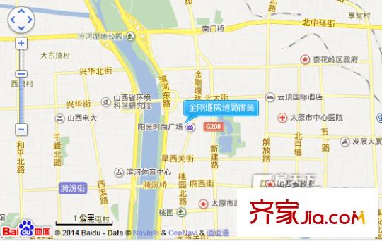 金剛堰房地局宿舍交通圖太原  