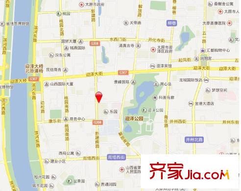 晉劇院宿舍交通圖太原  