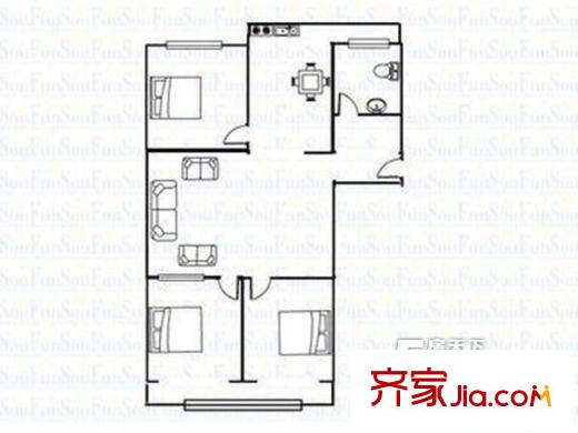 太原 會計(jì)函授學(xué)校宿舍 戶型圖