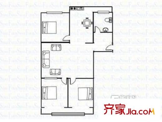 太原 會計函授學(xué)校宿舍 戶型圖
