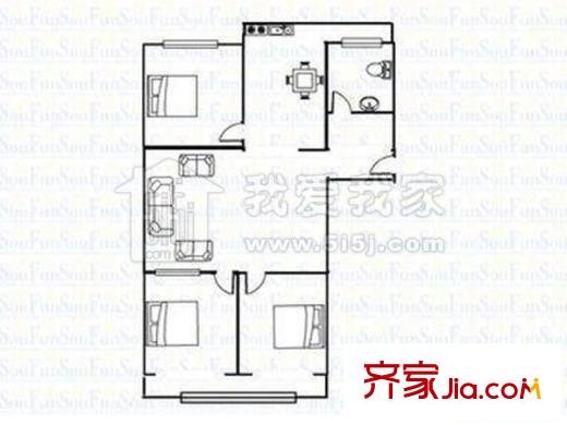 太原 會計函授學(xué)校宿舍 戶型圖