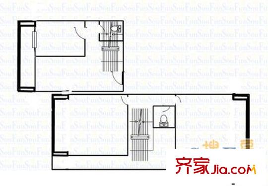五龍灣山水庭院 5室 戶型圖