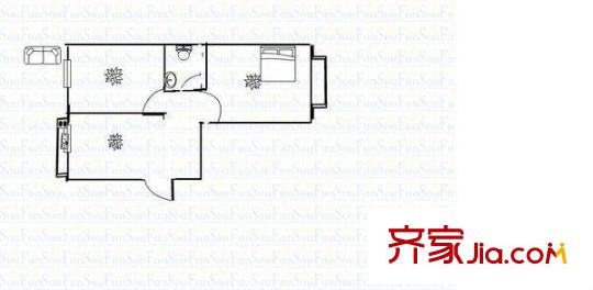 華信苑戶型圖宿舍 2室