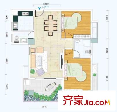 太原 恒運(yùn)通商廈 戶(hù)型圖