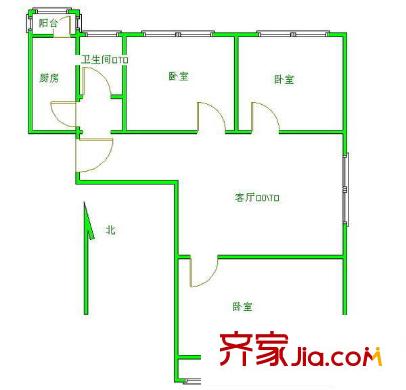 太原 恒運(yùn)通商廈 戶(hù)型圖