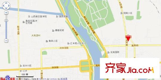 都市悅平方米交通圖太原  