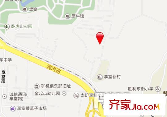 背圪洞省建五公司宿舍交通圖太原  