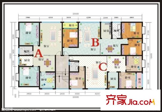 太原 電子研究院宿舍 戶型圖