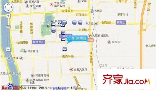 山西日報宿舍交通圖太原  