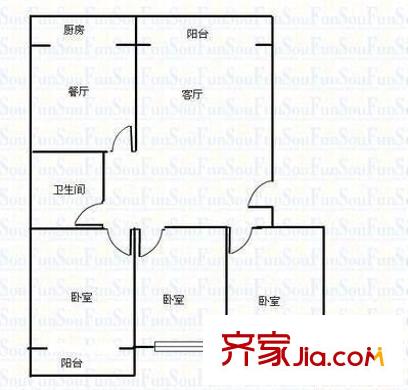 順豐小區(qū) 0室 戶型圖