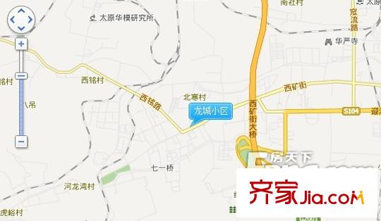 龍城小區(qū)交通圖太原  