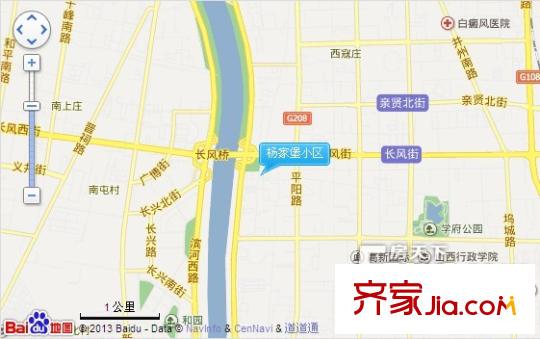 楊家堡小區(qū)交通圖太原  