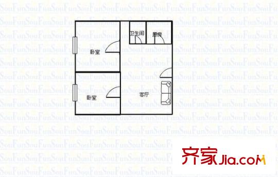 太原 電建三集團公司宿舍 戶型圖