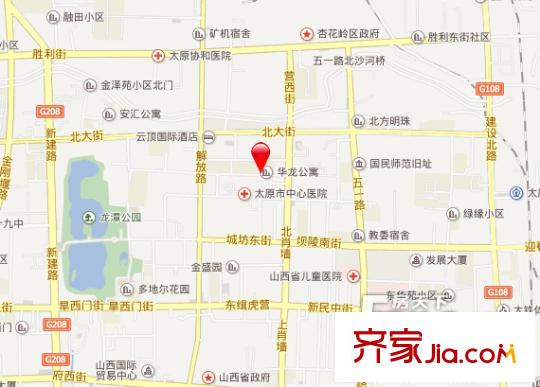 小新街土地局宿舍交通圖太原  