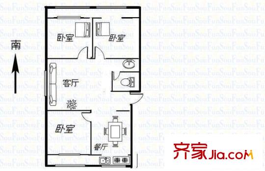 太原 五一路國稅局宿舍 戶型圖