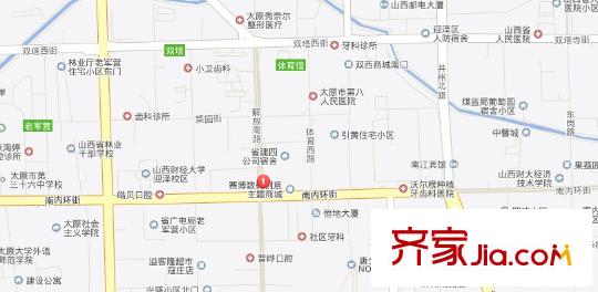 太原長城光電子工業(yè)公司宿舍交通圖太原  
