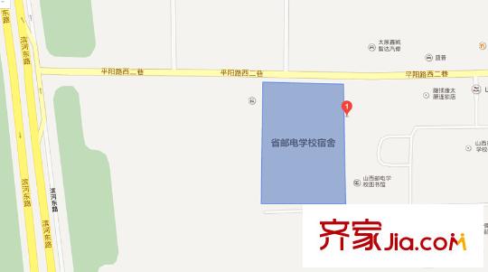 省郵電學(xué)校宿舍交通圖太原  