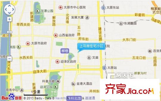 上馬街住宅小區(qū)交通圖太原  