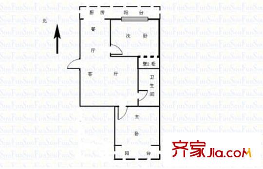 太原 前進(jìn)路財(cái)政廳宿舍 戶(hù)型圖