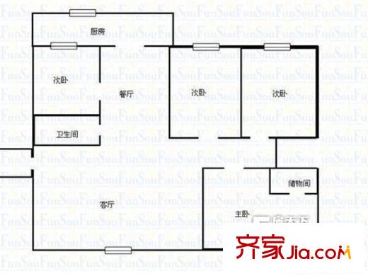 太原 小店十二局宿舍 戶型圖