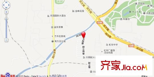 耐火小區(qū)交通圖太原  