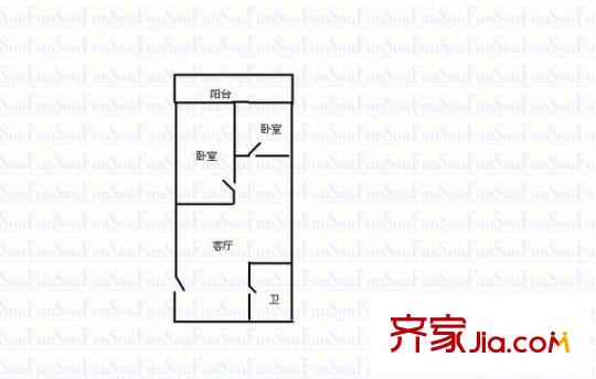 茂業(yè)百貨 2室 戶型圖