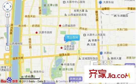 茂業(yè)百貨交通圖太原  