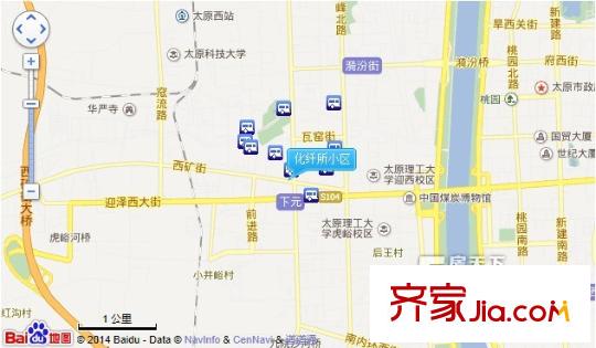 化纖所小區(qū)交通圖太原  