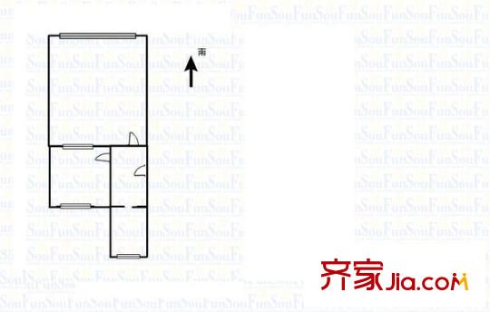 美麗新世界 1室 戶型圖