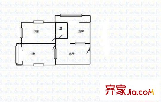 太原 勞動(dòng)局宿舍 戶型圖