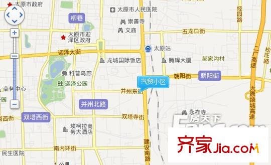 汽貿(mào)小區(qū)交通圖太原  