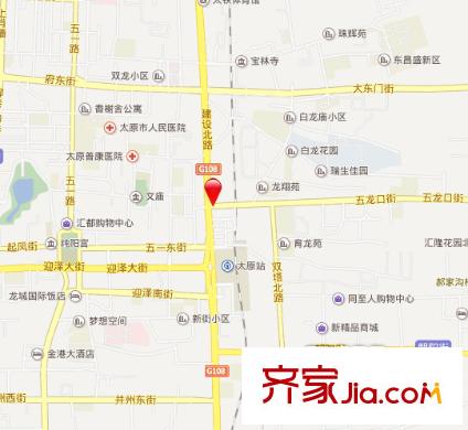 開關(guān)廠宿舍交通圖太原  