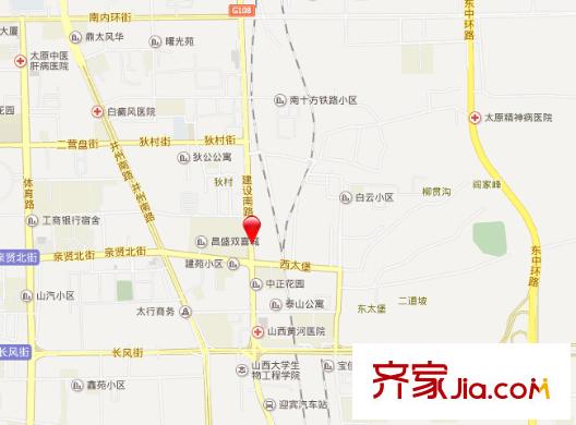 建南鐵路宿舍交通圖太原  