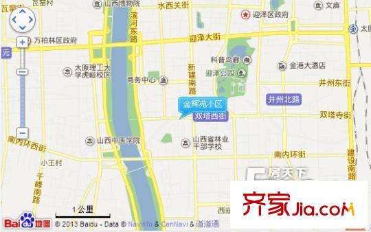 金輝苑小區(qū)交通圖太原  