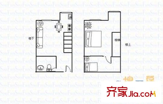 景澤苑 2室 戶型圖