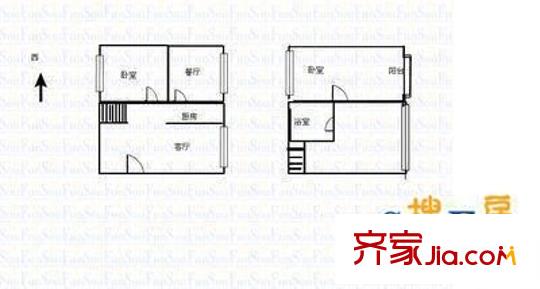 景澤苑 2室 戶型圖