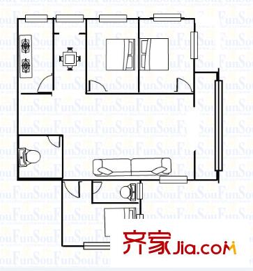 金林佳園 0室 戶型圖