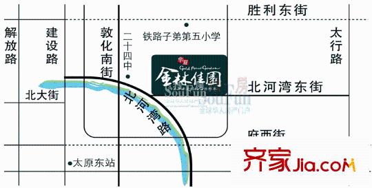 金林佳園交通圖
