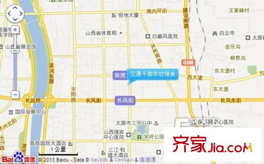 交通干部學(xué)校宿舍交通圖太原  