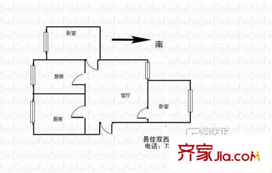 太原 錦泰家園 戶型圖
