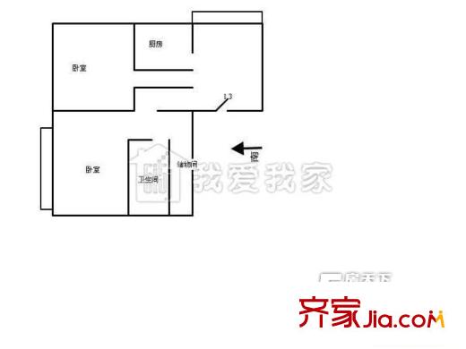 太原 后鐵匠巷房地局宿舍 戶型圖