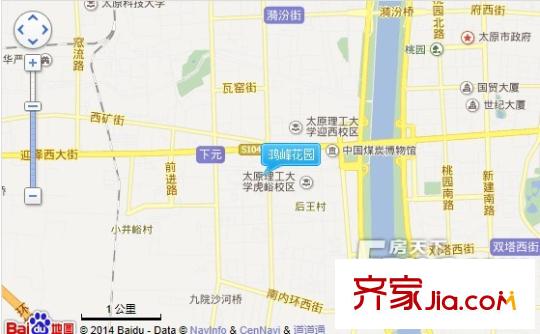 鴻峰花園交通圖太原  